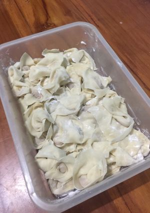 Foto resep Pangsit Homemade Praktis Anti Sobek