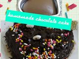 Homemade Eggless Chocolate Cake Without Condensed milk