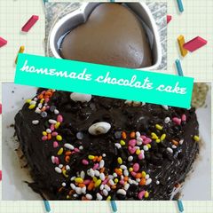 A picture of Homemade Eggless Chocolate Cake Without Condensed milk.