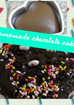A picture of Homemade Eggless Chocolate Cake Without Condensed milk.