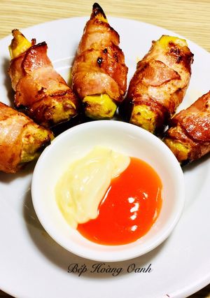 Hình của món Thịt Ba Chỉ Xông Khói Cuộn Bơ Nướng.
