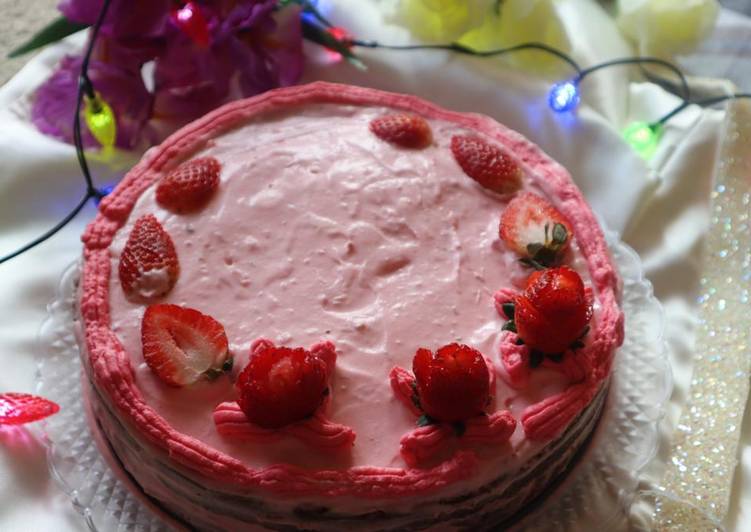 Easiest Way to Prepare Homemade Strawberry Cake
