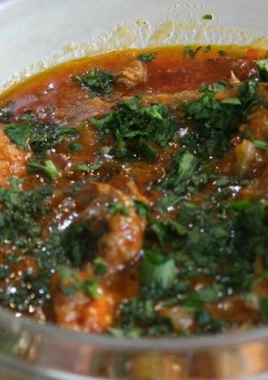 A picture of Brown lamb/ mutton stew.