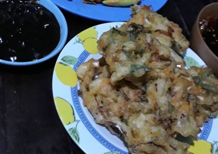 makanan Bakwan sayur with udang kupas Anti Gagal