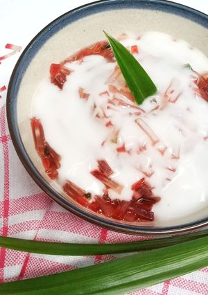 Foto resep Bubur Pacar Cina Santan Kental
