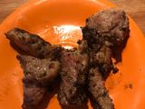 Cerdo condimentdo con Pimentón rojo y orégano