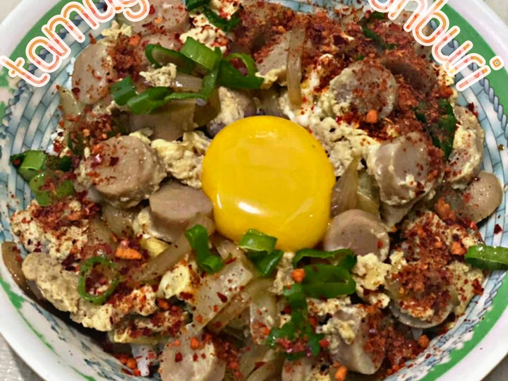 Langkah Mudah untuk Menyiapkan Tamago sosis donburi, Sempurna