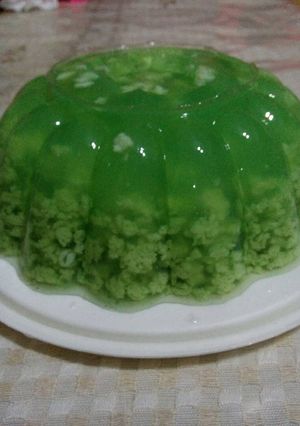 Foto resep Puding pandan lumut