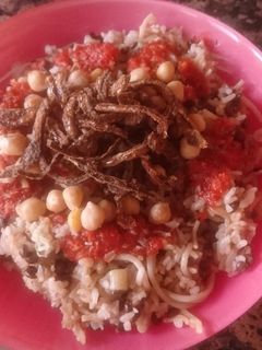 صورة لوصفة كشري مصري