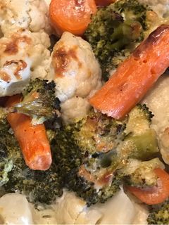 Rakott zöldségek sütőben sütve. 🥦 recept fotója