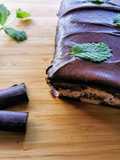 Bolo Xadrez de Menta e Chocolate