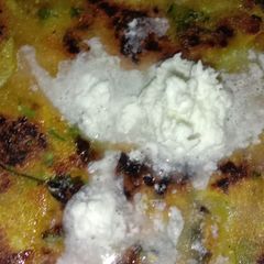 Methi paratha A picture of Methi paratha.