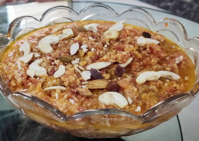 Gajar Ka Halwa with instant mava