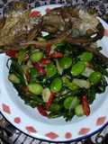 Oseng kangkung pete