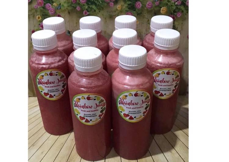 Langkah Mudah untuk Membuat Diet Juice Timun Suri Watermelon Strawberry Pomegranate, Enak