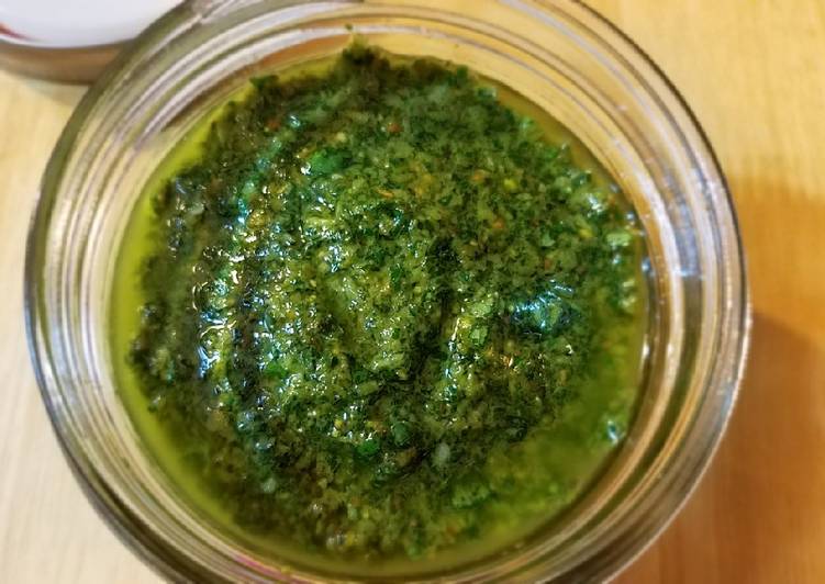 Simple Way to Make Speedy Pistachio basil pesto