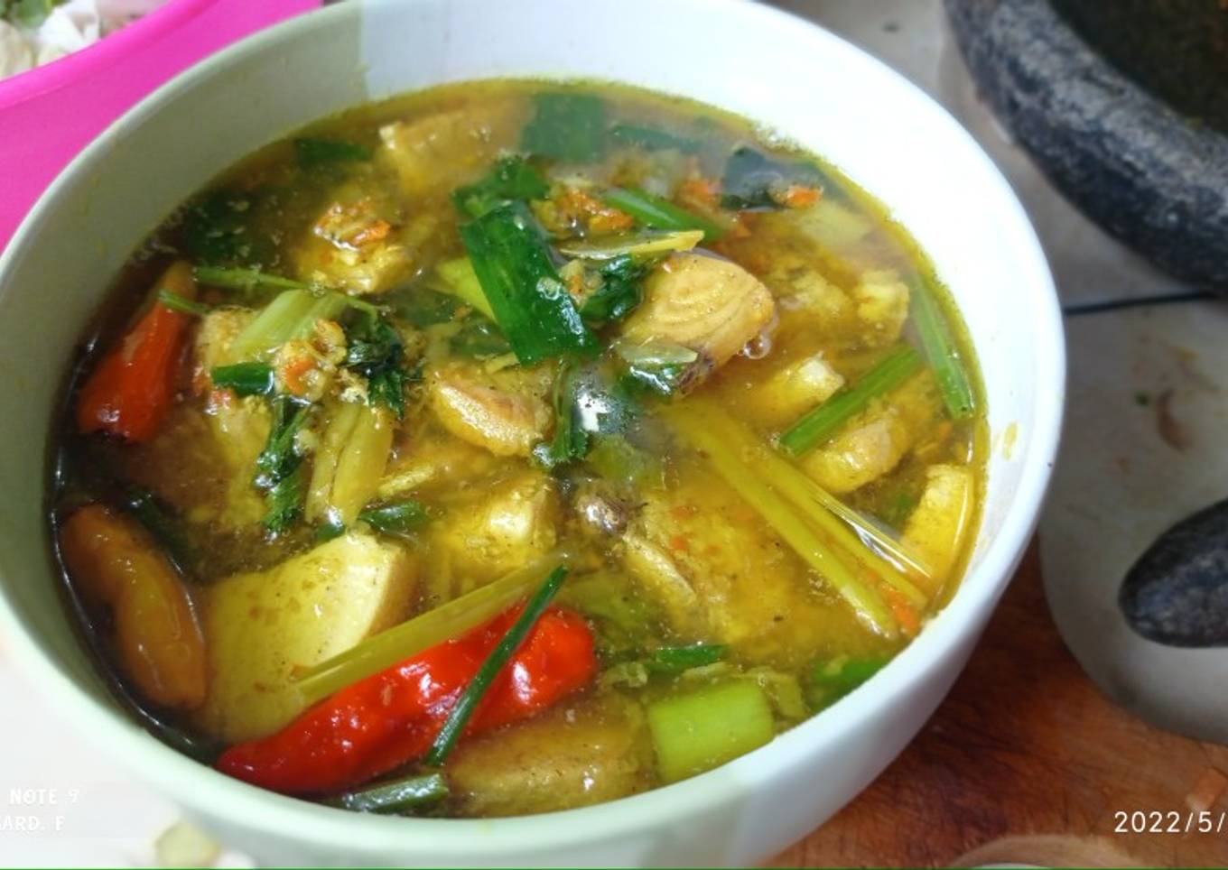 Ikan gindara kuah kuning