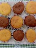 Muffin quế, chocolate và muffin vani