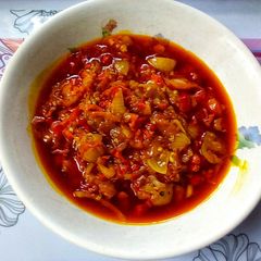 Spicy Habanero Pepper Sauce A picture of Spicy Habanero Pepper Sauce.