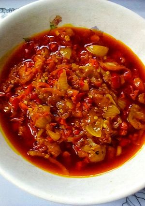 A picture of Spicy Habanero Pepper Sauce.