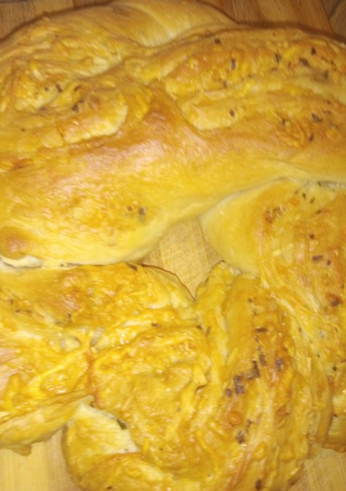 Una foto de Pan de ajo con queso