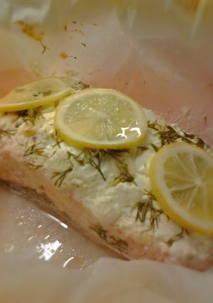 Φωτογραφία της συνταγής Σολομός en papillote (γαλλική συνταγή)
