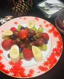 Ohayo 🌞 Ensalada de Frutas 🍓🍇🍌Para el Desayuno !