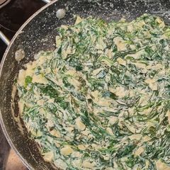 A picture of Creamed Spinach.