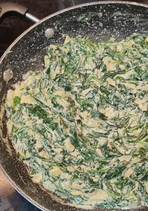 A picture of Creamed Spinach.