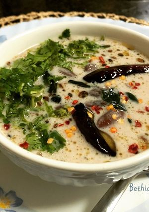 A picture of Dahi Rajma / Rajma Raita.