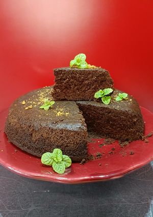 Une photo de 🍫Gâteau au chocolat (sans lactose et sans matière grasse)