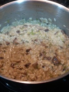 Una foto de Risotto de setas y ajos tiernos