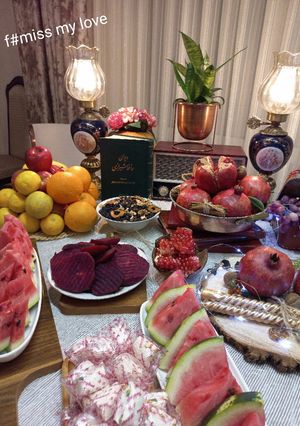 عکسی از دستور میز شب یلدا