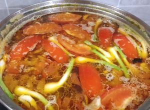 Hình của món Bún riêu cua đơn giản, nhanh gọn cho bữa sáng.