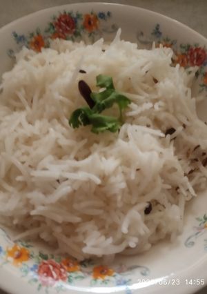 A picture of Jeera rice.