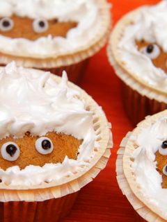Halloween sütőtök muffin recept fotója