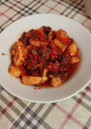 Foto resep Sambel goreng ati ayam dan kentang