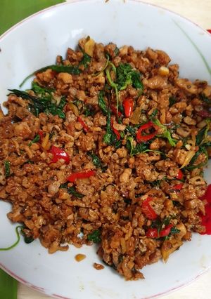 Foto resep Thai Chicken Basil (Pad Krapow Gai)