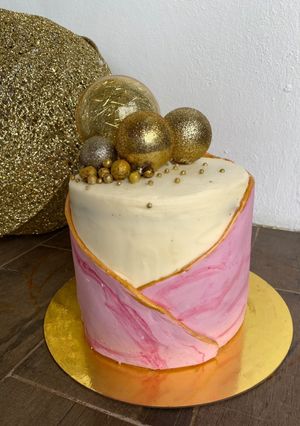 Una foto de Marbled cake