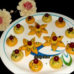 A picture of Condensed milk Sondesh.