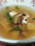 Sopa de miso con tofu y shiitake 🇯🇵