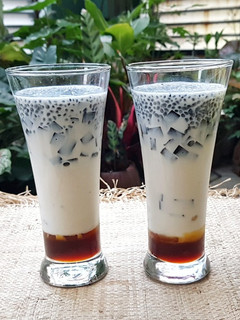 Foto resep Cha Bang Ang (Cincau Susu Gula Aren Khas Thailand)