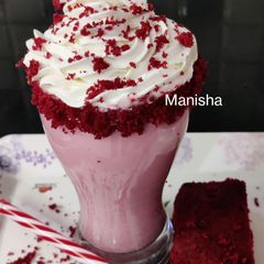 Red Velvet Cake Milkshake A picture of Red Velvet Cake Milkshake.