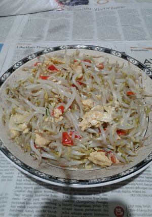 Foto resep Tumis toge + oreg telor