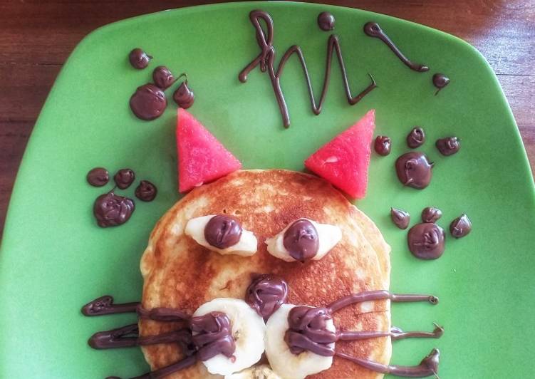 RECOMMENDED! Ternyata Ini Cara Membuat Pancake (Cat On A Plate) Pasti Berhasil