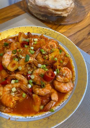 Foto resep Tumis Udang Nanas Asam Manis