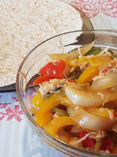 Una foto de Relleno para fajitas de pollo