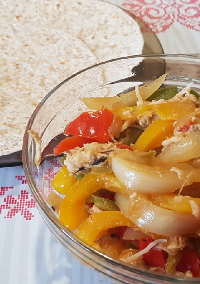 Una foto de Relleno para fajitas de pollo
