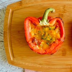 Baked Breakfast Peppers A picture of Baked Breakfast Peppers.