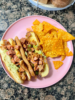 Una foto de Hot dogs de discada